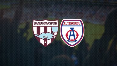 Bandırma Altınordu maçı ne zaman? Saat kaçta ve hangi kanalda CANLI yayınlanacak?