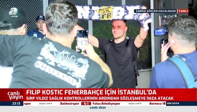 >Filip Kostic İstanbul'a geldi!