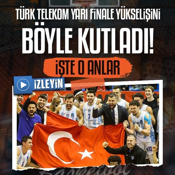 Türk Telekom dev zaferi Türk bayrağıyla kutladı! İşte o anlar