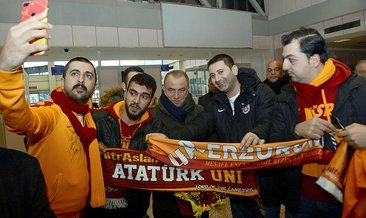 Galatasaray'a Erzurum'da coşkulu karşılama