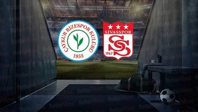 Çaykur Rizespor - Sivasspor maçı CANLI