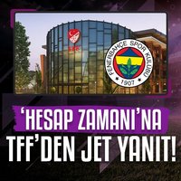 TFF'den Fenerbahçe'ye flaş cevap!