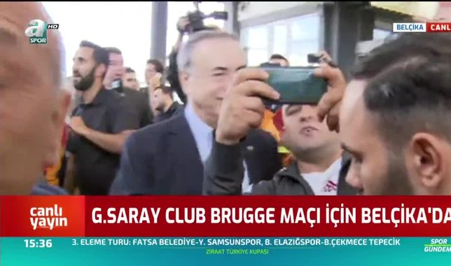 Galatasaray Club Brugge maçı için Belçika'da