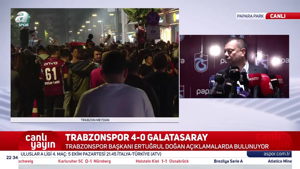 Trabzonspor Başkanı Ertuğrul Doğan'dan Galatasaray derbisinin ardından hakem tepkisi!