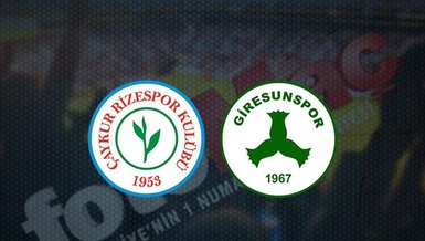 Çaykur Rizespor-Giresunspor maçı CANLI