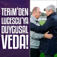 Terim'den Lucescu'ya veda!