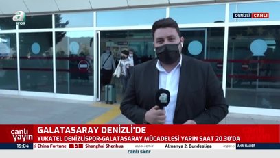>Galatasaray Denizlispor maçı için şehre vardı