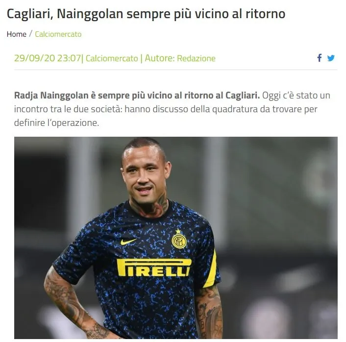 Galatasaray ilgilenmişti! Rajda Nainggolan Cagliari'ye transfer oldu - 1