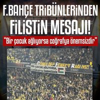 F.Bahçe tribünlerinden Filistin’e mesaj!