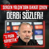 Sergen Yalçın: 2 puan kaybettik!