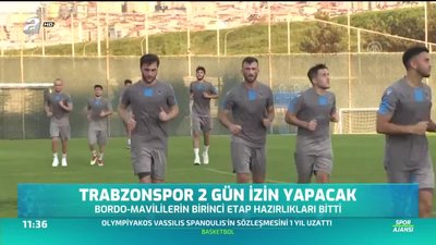 >Trabzonspor 2 gün izin yapacak