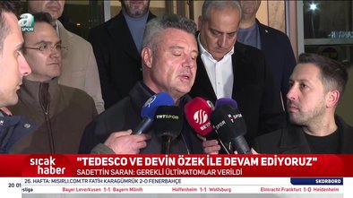 Fenerbahçe'den flaş Domenico Tedesco ve Devin Özek kararı!