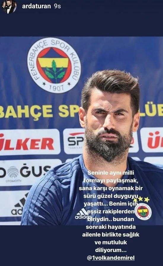 Arda Turan'dan Volkan Demirel paylaşımı - 1