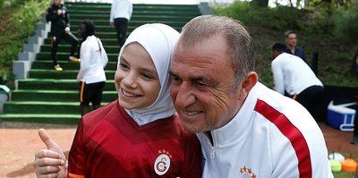 Suriyeli çocuklar Galatasaray idmanında