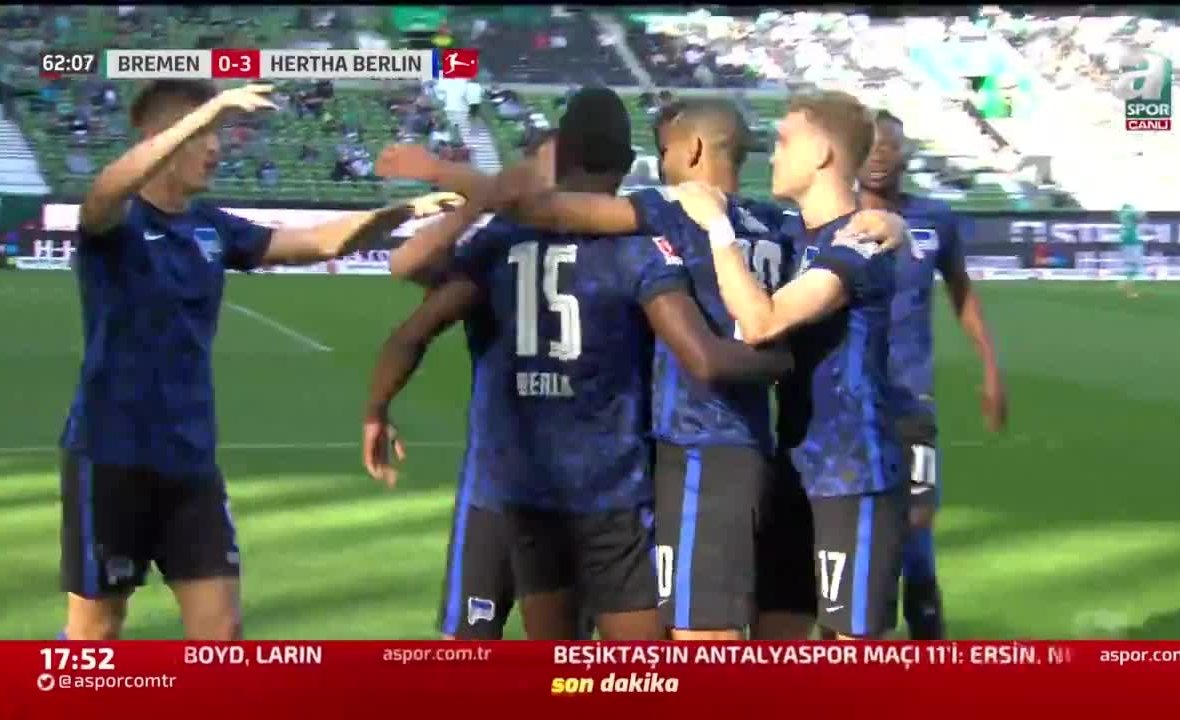 Gol Werder Bremen 0 3 Hertha Berlin Videosunu Izle Fotomac Tv