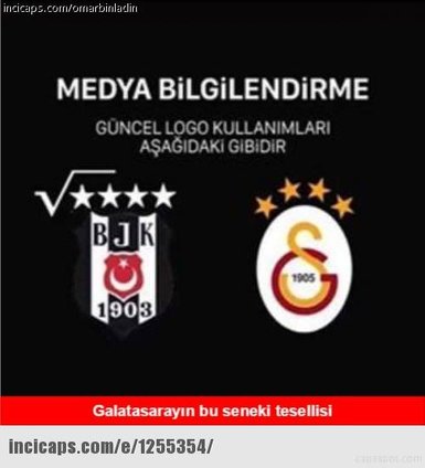 G.Saray-Beşiktaş caps’leri güldürüyor!