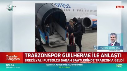 >Trabzonspor'dan bir transfer daha! Guilherme...