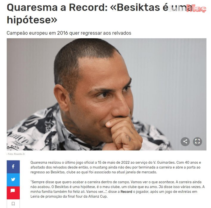 Quaresma'dan transfer açıklaması! Beşiktaş...