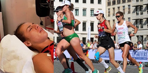 Milli maratoncu Elif Dağdelen hastaneye kaldırıldı
