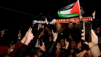 Taraftar gruplarından Filistin'e destek, işgalci İsrail'e tepki yürüyüşü!