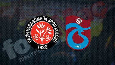 Fatih Karagümrük Trabzonspor maçı CANLI İZLE