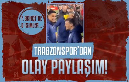 Trabzonspor'dan olay paylaşım!