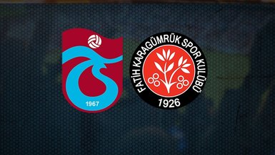 Trabzonspor Fatih Karagümrük maçı canlı