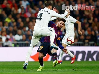 Real Madrid - Barcelona maçında Messi ve Sergio Ramos gerginliği!