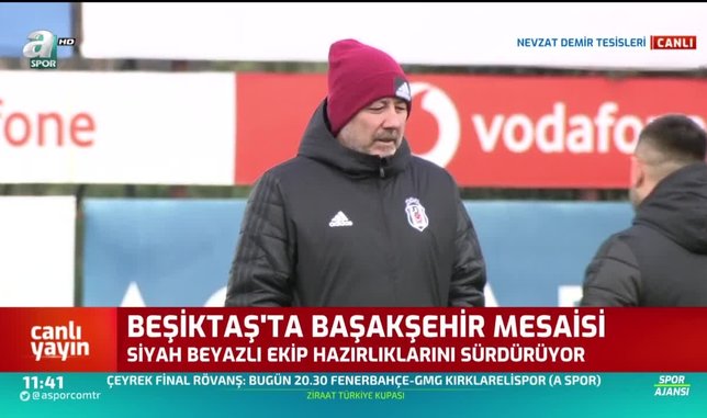 Beşiktaş'ta Medipol Başakşehir mesaisi sürüyor