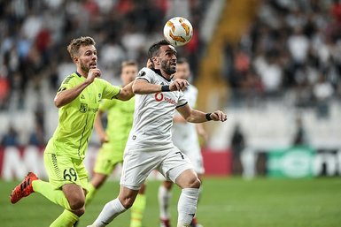 Beşiktaş - Sarpsborg maçından görüntüler