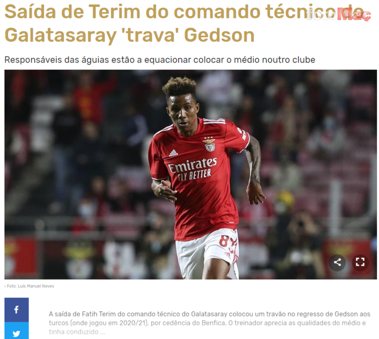 GALATASARAY TRANSFER HABERLERİ - Benfica'dan flaş Gedson Fernandes kararı! Fatih Terim ayrılınca...