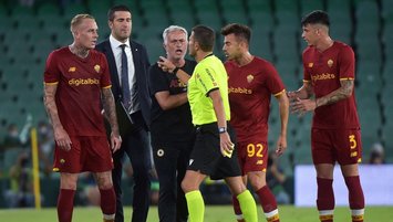 Mourinho maçtan atıldı Roma yenildi!