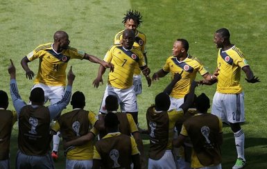 Kolombiya’nın ilginç gol sevinci
