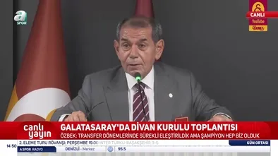 Dursun Özbek'ten transfer çıkışı!