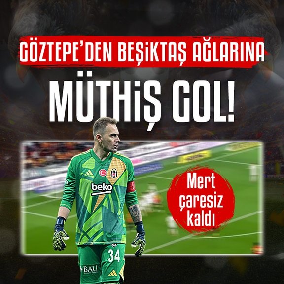 Göztepe’den Beşiktaş ağlarına müthiş gol!