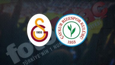 Galatasaray Rizespor maçı CANLI İZLE