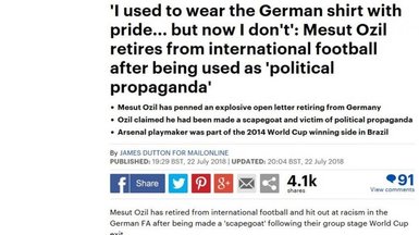 Mesut Özil’in kararı dünya basınında deprem etkisi yarattı