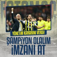 Fenerbahçe'den flaş karar! 'Şampiyon ol..."