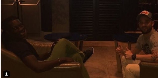 Bafetimbi Gomis ile Mathieu Valbuena, UEFA finalinde bir araya geldi