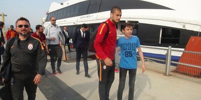 Galatasaray kafilesi Bursa'ya geldi