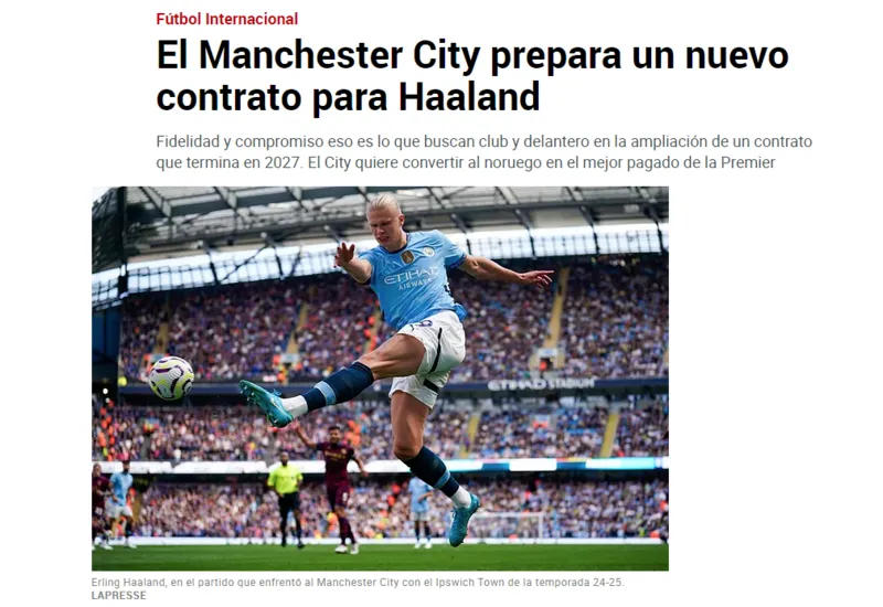 Manchester City'de Erling Haaland sözleşmeyi imzalıyor! - 1