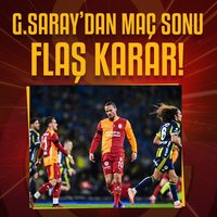 G.Saray'dan maç sonu flaş karar!