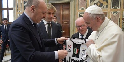 İtalya Kupası finalistleri Papa'yı ziyaret etti