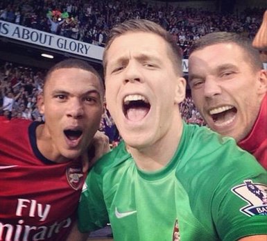 Futbolculardan ’selfie’ fotoğraflar