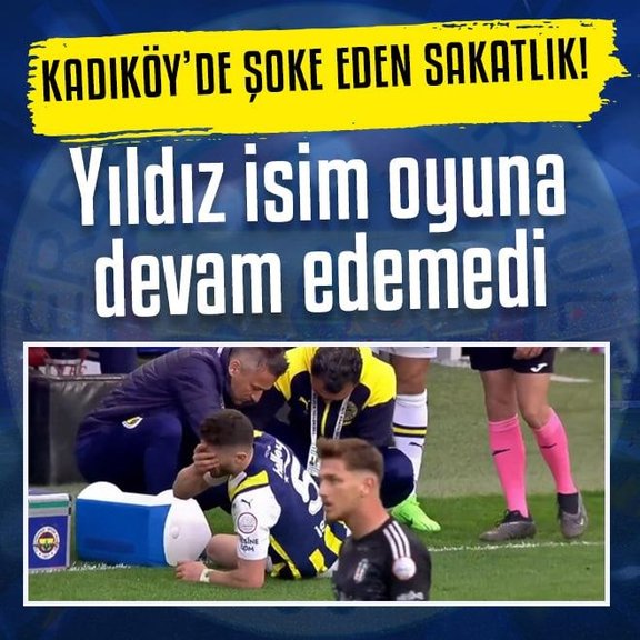 Fenerbahçe’de şoke eden sakatlık! İsmail Yüksel oyuna devam edemedi