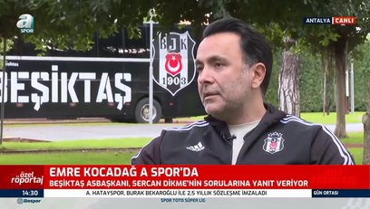 >Beşiktaş Asbaşkanı Emre Kocadağ A Spor'a konuştu! Transfer...