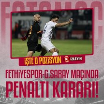 Galatasaray penaltı kazandı!