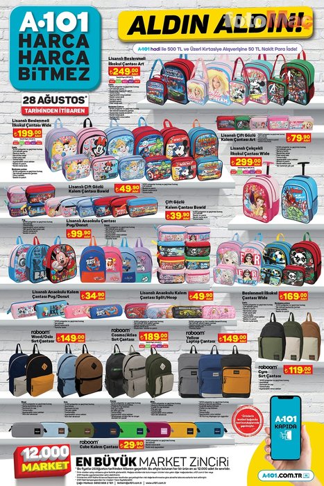 A101 AKTÜEL ÜRÜNLER 31 AĞUSTOS | Aldın Aldın'da bu hafta okul malzemeleri ve kırtasiye ürünleri!