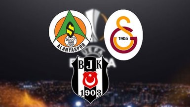 Alanyaspor, Beşiktaş ve Galatasaray'ın UEFA Avrupa Ligi 3. ön eleme turundaki rakipleri belli oldu!