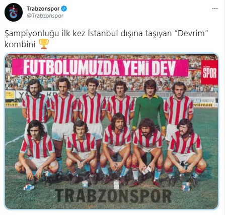 Trabzonspor kombin akımına katıldı! "Şampiyonluğu ilk kez İstanbul dışına taşıyan..." - 1